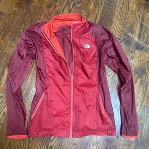 The North Face Burgundy and Orange Jacket